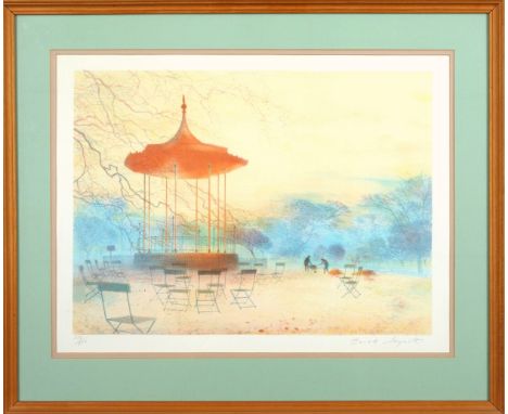 Sydney Nevell (20th Century), "French Town", signed lower right, watercolour, 15.5 x 22.7cm; "Misty Morning on The River", 15