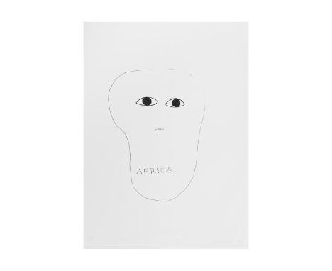 WALTER DE MARIA (1935-2013)Sans titre, Hommage à Picasso signé, daté et numéroté XIV/XXXlithographie sur vélin filigrané BFK 