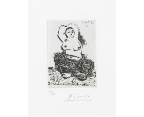 PABLO PICASSO (1881-1973)Odalisque, La Célestine, Série 347 signé et numéroté 44/50aquatinte sur vélinExécuté en 1968 dans un