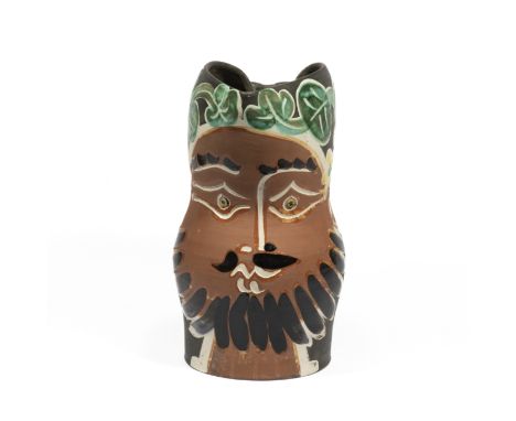 PABLO PICASSO (1881-1973)Le barbu cachet en creux et marqué Edition Picasso/Madoura plein feu/Edition Picasso sous la basepic