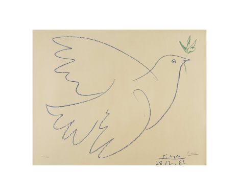 AFTER PABLO PICASSO (1881-1973)Colombe de la Paix, pour National-Kongress de Friedensbewegung signé et numeroté 159/200lithog