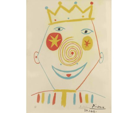 AFTER PABLO PICASSO (1881-1973)Le Clown signé et numéroté 23/200lithographie en couleurs sur vélin filigrané ArchesExécuté en