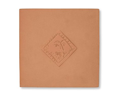 PABLO PICASSO (1881-1973)Losange au barbu cachet en creux Madoura Plein Feu/Poinçon Originale de Picasso, marqué et numéroté 