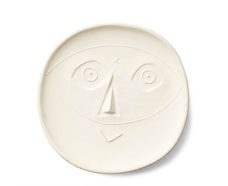 PABLO PICASSO (1881-1973)Tête au masque (recto); Petite Tête de Faune (verso) cachet Madoura Plein Feu/Empreinte originale de
