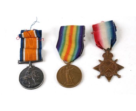 A WW1 Royal Scots medal trio named to 6030 PTE. J.  PARTRIDGE. R. SCOTS.