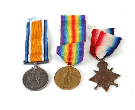 A WW1 Army Service Corps medal trio named to M2-104221 PTE. E.A. HUNT. A.S.C.