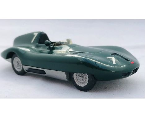 An Historic Replicars 1:43 scale Jaguar D-Type GT racing car, of white metal construction, No. 83, boxed