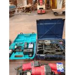 Makita 24v cordless hammer drill & AEG 240v hammer drill