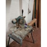Elu cut off saw on stand