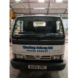 Nissan Cabstar 35.13 dropside, Registration AU55 ZNC, odometer reading approx. 355,630 miles,