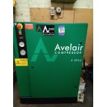 Avelair 8EN 5.5 air compressor 507949 hours with Avelair air dryer. Purchaser responsible for