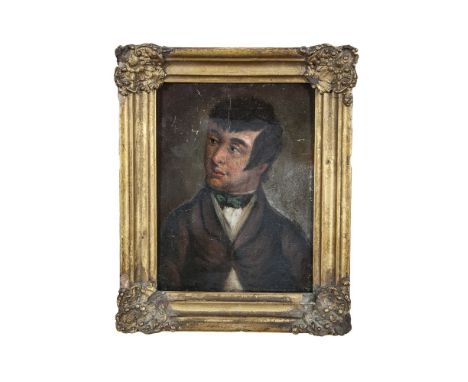 IRISH SCHOOL (19TH CENTURY)Portrait of Lord Edward FitzgeraldOil on panel, 20 x 15 cm