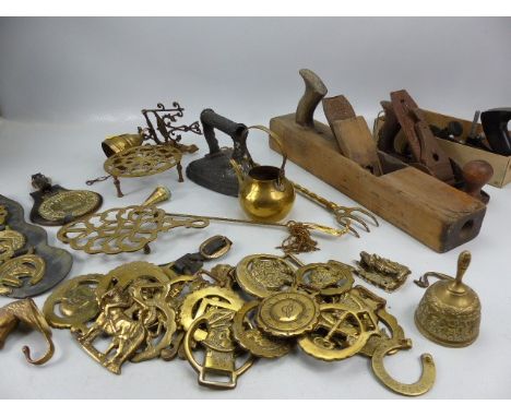 Selection of vintage planes and tools to include some brass