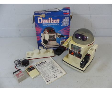 Omnibot robot in original box. 