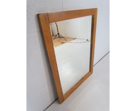 Portrait/Landscape oak framed mirror
