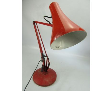 Red vintage angle poise lamp