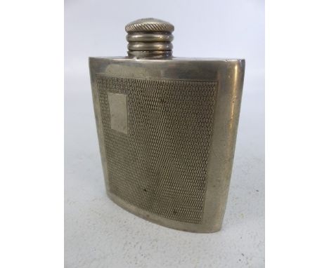 Mulberry vintage 3oz pewter hip flask with original lid