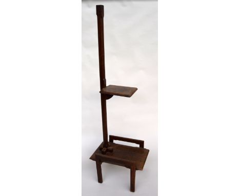 A mid century standing lamp 155cmH