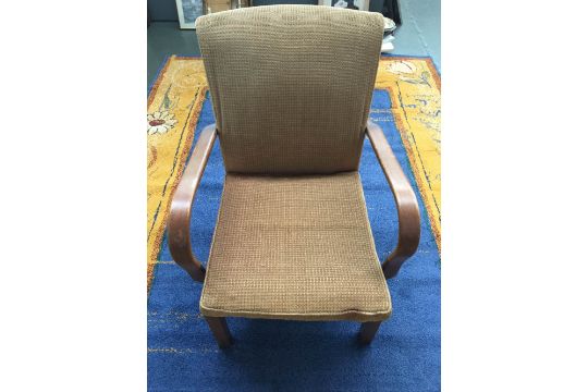 A Vintage Mid Century Parker Knoll Bentwood Armchair Model Number Pk714