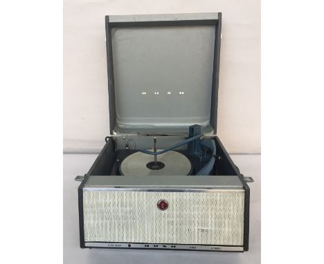 A vintage Bush Portable Record Player with Monarch turntable Type-SRP.31D