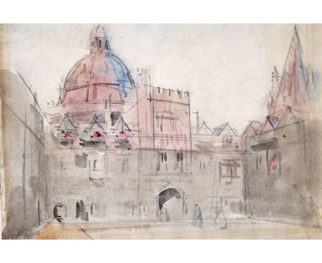 ‡ Dugald Sutherland MacColl (Scottish 1859-1948) Brasenose College, Oxford Signed with initials Pencil and wash, unframed 24 
