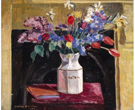 ‡ Adrian Maurice Daintrey (1902-1988) Spring Flowers Signed and dated 1946 Oil on canvas 51 x 61cm; 20 x 24in Provenance: Sal