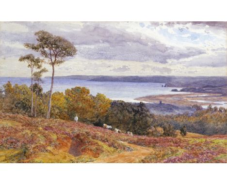 S. G. William Roscoe (1852-1922) A coastal landscape with an estuary Signed and dated 89 Watercolour 21 x 33cm; 8¼ x 13in ++A