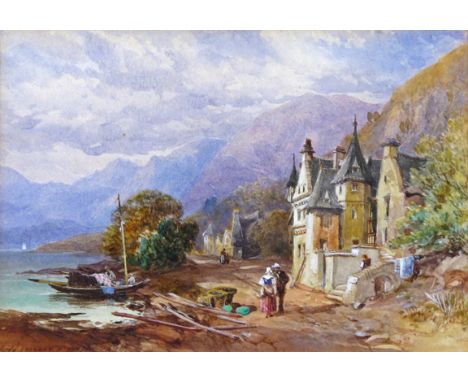 James Burrell Smith (1822-1897) On the Moselle Signed and dated 1893, also said to be titled verso or below mount Watercolour