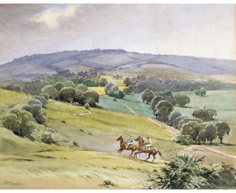 ‡ Charles William Taylor (1887-1960)  Cissbury Park, Worthing Signed Watercolour 27.5 x 35cm; 10¾ x 13¾in Provenance: The Lit