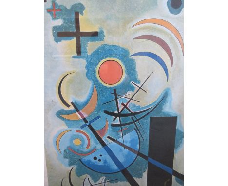 WASSILY KANDINSKY (1866-1944).&nbsp;&nbsp;An abstract composition 'Vert Permanent" R93, bears name in pencil lower left, colo