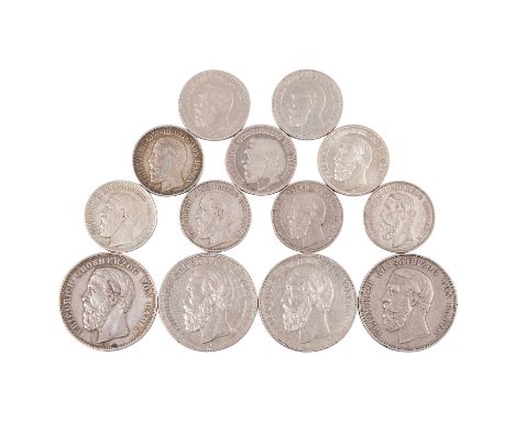 Sammlung Dt. Kaiserreich - Baden, Friedrich I. (1852-1907)  Jaeger Nr. 30 / 32 -34 beinhaltet die Prägungen 8 x 3 Mark 1902 /