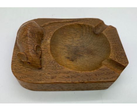 A Robert Thompson Mouseman ashtray 10 x 7.5cms.Condition ReportSlight mark to centre.