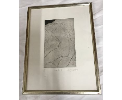 A Sally Robson print of "Nude 4", 4 of 50 and print size 19cms h x 12cms w.Condition ReportGood condition, no noticeable issu