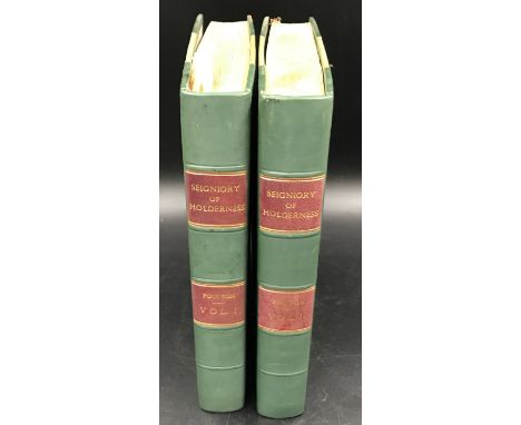 Two books, volume one and two, The History and Antiquities of the Seigniory of Holderness in the East Riding of the County of