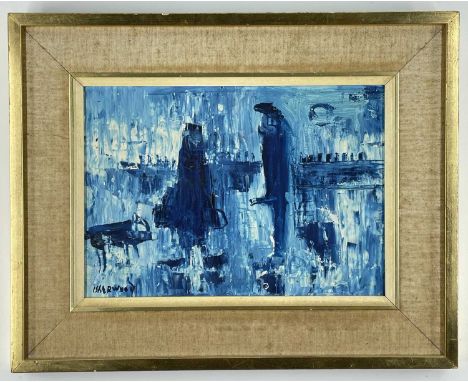‡ JAMES LAWRENCE ISHERWOOD FRSA, FIAL (1917-1989) oil on board, 'The Dog, Rain, Wigan', signed, titled and dated 1970 verso, 