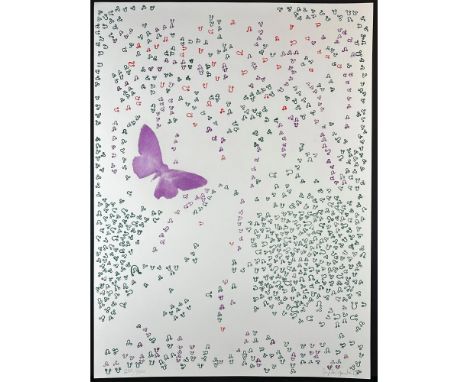 Lithograph titled Construction. Signed lower right numbered 280/300. Sight size 21.75" x 29.5". 