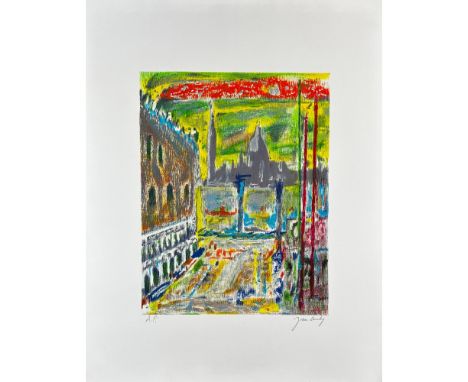Lithograph from Lyon born French Artist Jean Couty (1907-1991). This is a signed lithograph with AP written on the lower left
