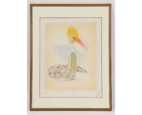 Erté (Romain de Tirtoff) (Russian-French, 1892-1990)'L'Orientale'serigraph in colours, signed 'Erte' and numbered 138/300 in 