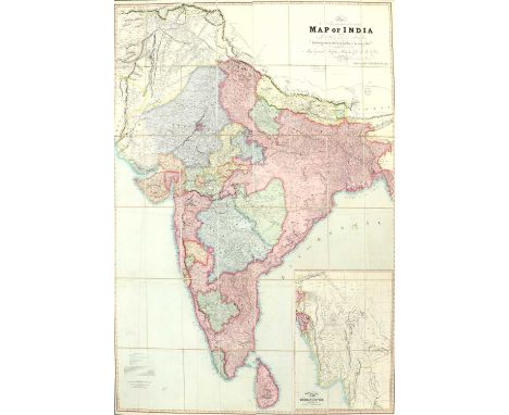 A map of India, published principally for the use of the Officers of the Army in India, inscribed ‘London 1825 drawn &amp; en