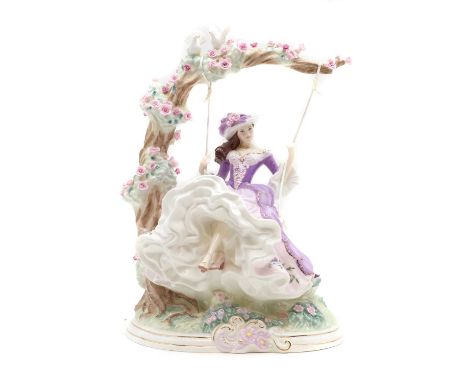 A Royal Worcester porcelain ‘Summer’s Dream’ figure,limited edition 603/ 4,950, printed marks, 32cm highCondition ReportIn a 