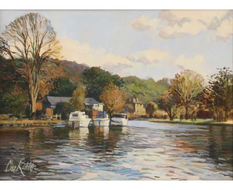 ▴ Clive Kidder (b.1930)'Henley-on-Thames Evening', 1997signed 'Clive Kidder' l.l., also signed, inscribed with title and date