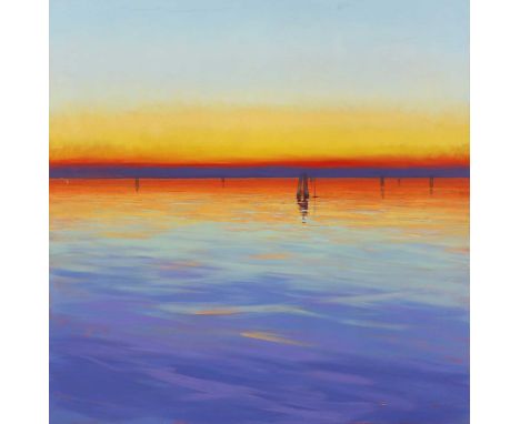▴ Tom Rickman (b.1960)'Laguna-December'signed 'T Rickman' and inscribed with title verso, oil on canvas142.5 x 137cm, unframe