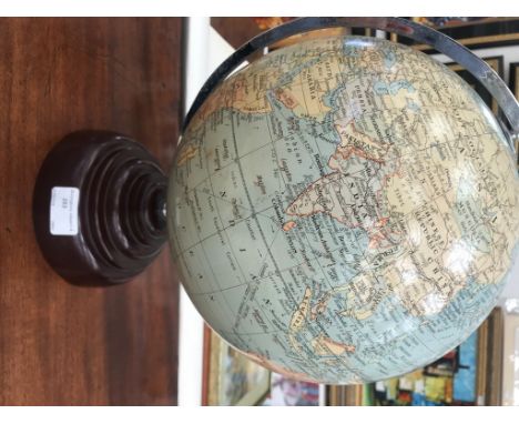 A globe on a bakelite base