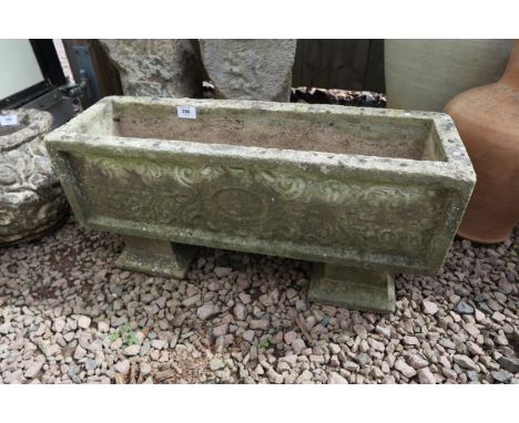Stone trough planter 
