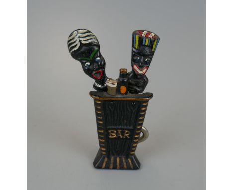 Novelty bar corkscrew and bottle opener 