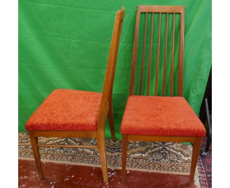 Set of 10 stick back dining chairs 