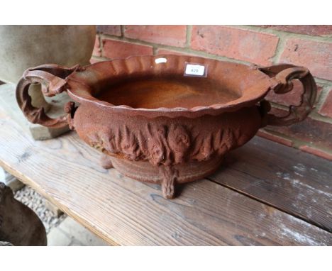 Cast iron pedestal planter&nbsp; 