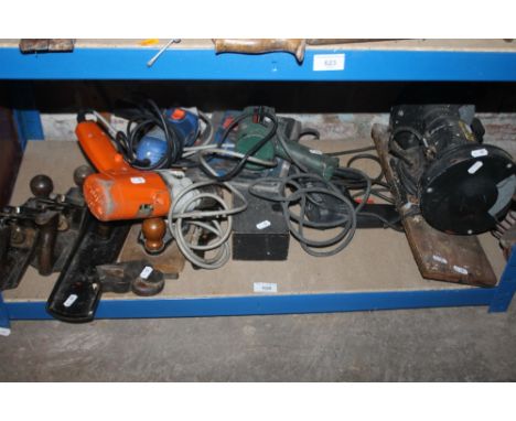 STANLEY PLANES, POWER TOOLS AND BENCH GRINDER