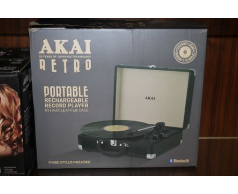 Vintage Alba portable box record player model 432.