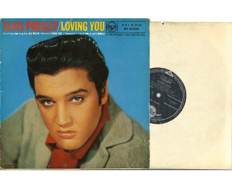 RARE An Elvis Presley Loving You vinyl record signed by members of his original backing bands. Signed by two members of The B